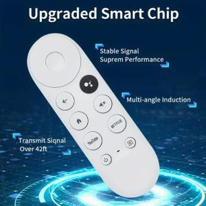 Google Chromecast 4K Snow 스마트 TV 스트리밍 스틱 리모컨 G9N9N과 호환되는 교체 음성