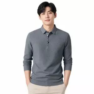 [리미드] 남성 골프 카라 와플 피케 롱슬리브 티셔츠 ON-KAAG-QWCB46BC