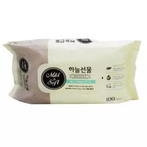 리필형물티슈 캡형물티슈 물티슈 하늘선물 (리필형)100매 아기물티슈