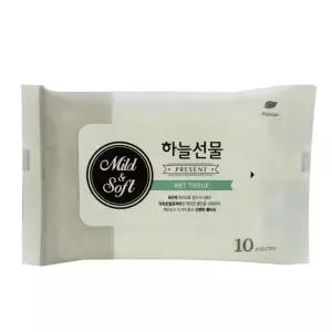 리필물티슈 리필 10매 캡형물티슈 아기물티슈 하늘선물 출산용품 물티슈