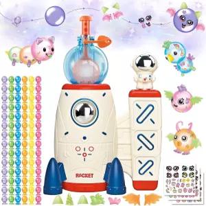 펌프가 포함된 219pcs 스페이스 매직 DIY 풍선 키트 끈적끈적한 메이커 공예품 바운시 스티커 및 액세서리