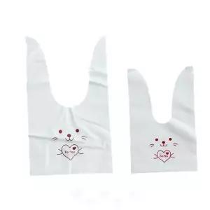 동물캐릭터 비닐백 100p 어린이 간식담기 유치원 행사 답례 포장지