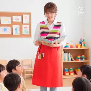 한복앞치마 원피스 색동 명절 추석 유치원 AE129