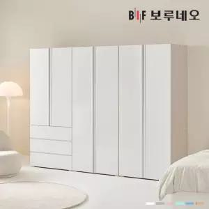 보루네오 [착불] 타키 2400 AA세트 장롱 장농 이불장 안방 작은방 원룸 서랍 8자