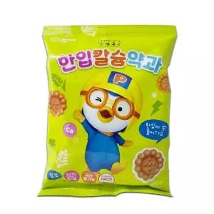 뽀로로 한입 칼슘 약과 120g 1개/국산 쌀가루 안전관리 HACCP 미니약과 영양간식