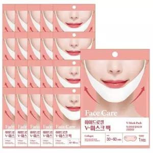 미라클하우스 팩미인 하이드로겔 리프팅 콜라겐 브이라인 마스크팩 20+1 총21개 716622