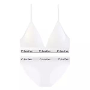 [캘빈클라인 언더웨어]CK 여성 브라렛+팬티 세트 QF5650+F3787 WHITE