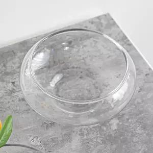 아트박스/플라워트리 유리 원형 수반 크리스탈 15x6cm 인테리어 장식 소품
