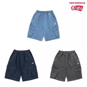 [롯데백화점]뉴발란스 Ready Set Rugby!_카고 포켓 버뮤다 데님 팬츠 (NK9VG2401U)