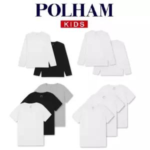 [폴햄키즈](마산점)26년신상~이너로 매일 입기 좋아요! ~(3PACK )반팔 티셔츠 PKG5TS3810 (2PACK) 긴팔T...