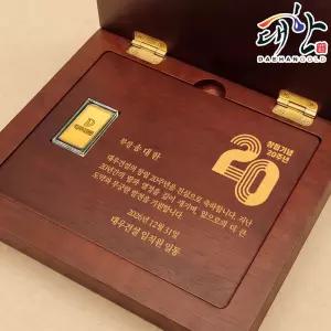 순금 사각 골드바 레이저 각인 속판각인 상패 1.875g 감사패 부모님 퇴임 퇴직 회사 기념 선물