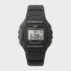 CASIO 카시오 W-218H-1A 남성 학생 군인시계 스포츠시계