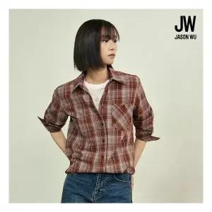 제이슨우 26FW NEW Delia 페디드 코튼 체크 셔츠 2종1395888