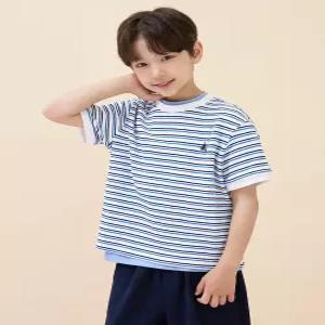 빈폴 키즈 와플 스트라이프 반소매 상하세트 아이보리 (BI6742U010) 6803798