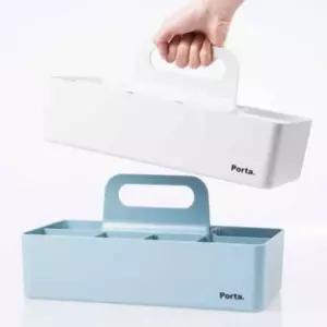 IKWFJ1UI2 포르타 아이보리 소품수납함 문구정리함 책상정리함 책상수납함 플라스틱수납함 사무실정리함