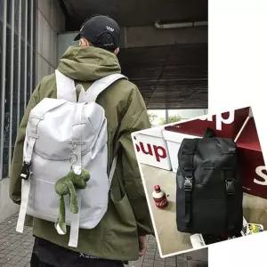 63_12 캐주얼 덮개백팩 데일리 여행 학생백 스포츠백