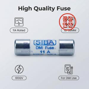 5PCS SIBA 5019906.11 DMI 퓨즈 FF 11A 1000V 30kA 빠른 작동 세라믹 1038 FLUKE 디지털 멀티 미터용