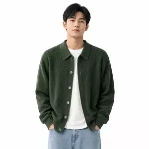 [리미드] 남성 하찌 카라넥 니트 아우터 자켓 DMC-CA-QCC935
