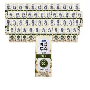 [하프클럽/]매일두유 플레인 99.9 설탕무첨가 190ml x 48팩