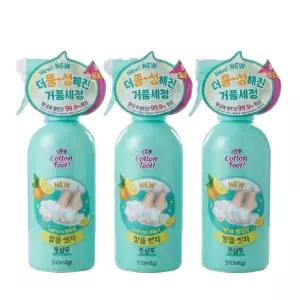 온더바디 코튼풋 발을씻자 풋샴푸 510ml 레몬 3개