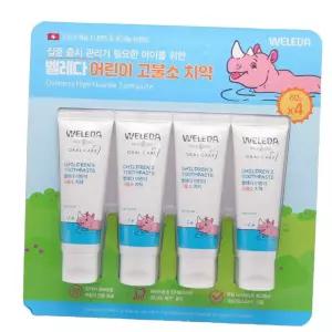 유아치약 벨레다 어린이 고불소 치약 4개입 60g