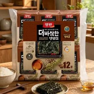 [안동양반간고등어]양반 더 바삭한 김 5g x 60봉
