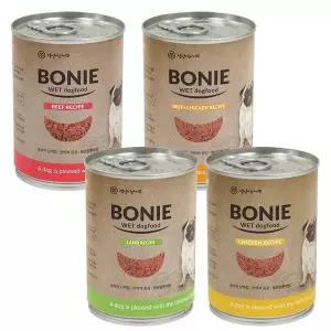 [하프클럽/]보니캔 플러스 375g 강아지 영양간식캔 x 24개