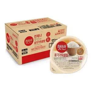 햇반 백미 윤기가득쌀밥 210g 36EA