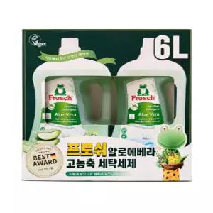 프로쉬 알로에베라 고농축 세탁세제 3L, 2개 [택배발송/미개봉]