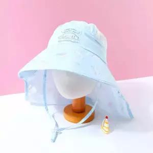 시나모롤 썸머 패턴 란우 플랩햇 유아 모자 캠핑 핀캡