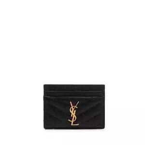 Saint Laurent Cassandre 퀼팅 카드홀더 423291BOW01 1000 TP934466856