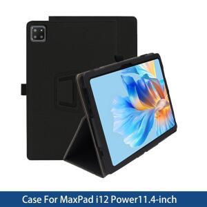 MaxPad i12 Power 11.4인치용 Funda 케이스, 연필 홀더와 손목 스트랩이 있는 접이식 스탠드 보호 커버, 완