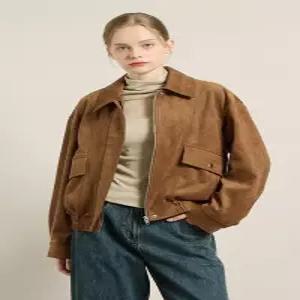 [BCBG][올앤선드리] 스웨이드 블루종 점퍼 A5F8F101_DG
