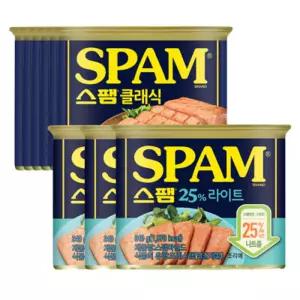 스팸 클래식 340gx6+스팸 25%라이트 340g x3