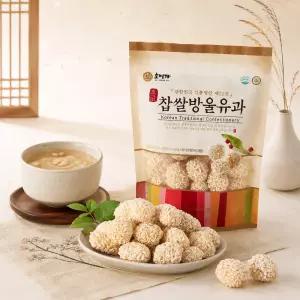 전통 찹쌀방울유과 100g 국산 미니한과 설 추석 명절 다과 간식