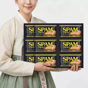 CJ 제일제당 스팸 클래식 8호 세트 + 쇼핑백 포함 명절 설날 추석선물