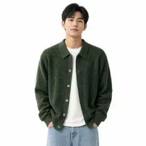 남성 하찌 카라넥 니트 아우터 자켓 DMC-CA-QCC935
