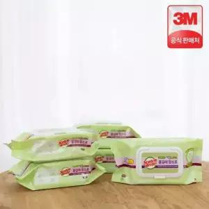 3M 스카치브라이트 표준형 베이직 더블액션 플러스 물걸레 청소포 150매 (30매 x 5개)