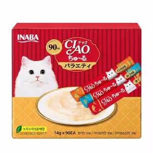 챠오츄르 대용량 90P 코스트코 고양이 츄르 간식 버라이어티팩 반려묘 차오추르 90개