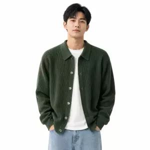 남성 하찌 카라넥 니트 아우터 자켓 DMC-CA-QCC935