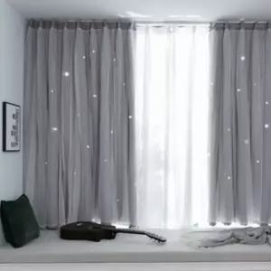 붙이는 펀칭 암막 무타공 커튼 블라인드 120X150
