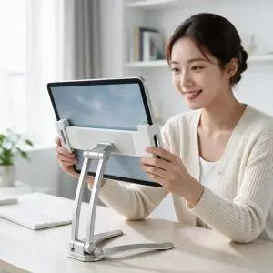 태블릿 핸드폰 거치대 벽걸이 스탠드 받침대 사무실 독서 공부 책상 침대용