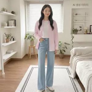 로엠 린넨 와이드 데님 기본ver. RMTJG25G02
