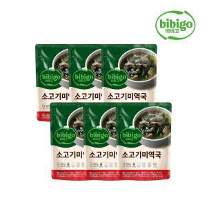 비비고 미역국 소고기 아침식사 대용 500G 6개