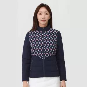 [매장정품] 엘르골프 [] 여성 시즌패턴 경량 다운 점퍼_6H82003