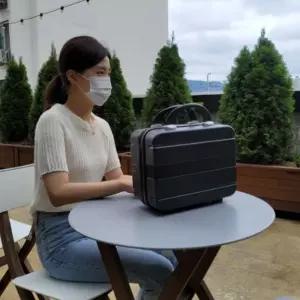 소형캐리어 레디백 매트블랙 미니 14인치 기내용 가방 서머 여행 파우치