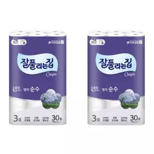 잘풀리는집 명작순수3겹 30m 30롤 2개
