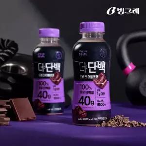 빙그레 더단백 40g 고함량 드링크 더블초코 350ml 20개입 고단백 단백질음료