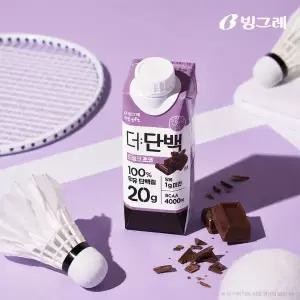 빙그레 더단백 드링크 단백질음료 초코, 250ml, 18개