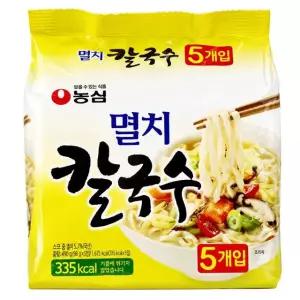 농심 멸치칼국수 (멀티팩) 98g X 5 X 8묶음 (40개입)